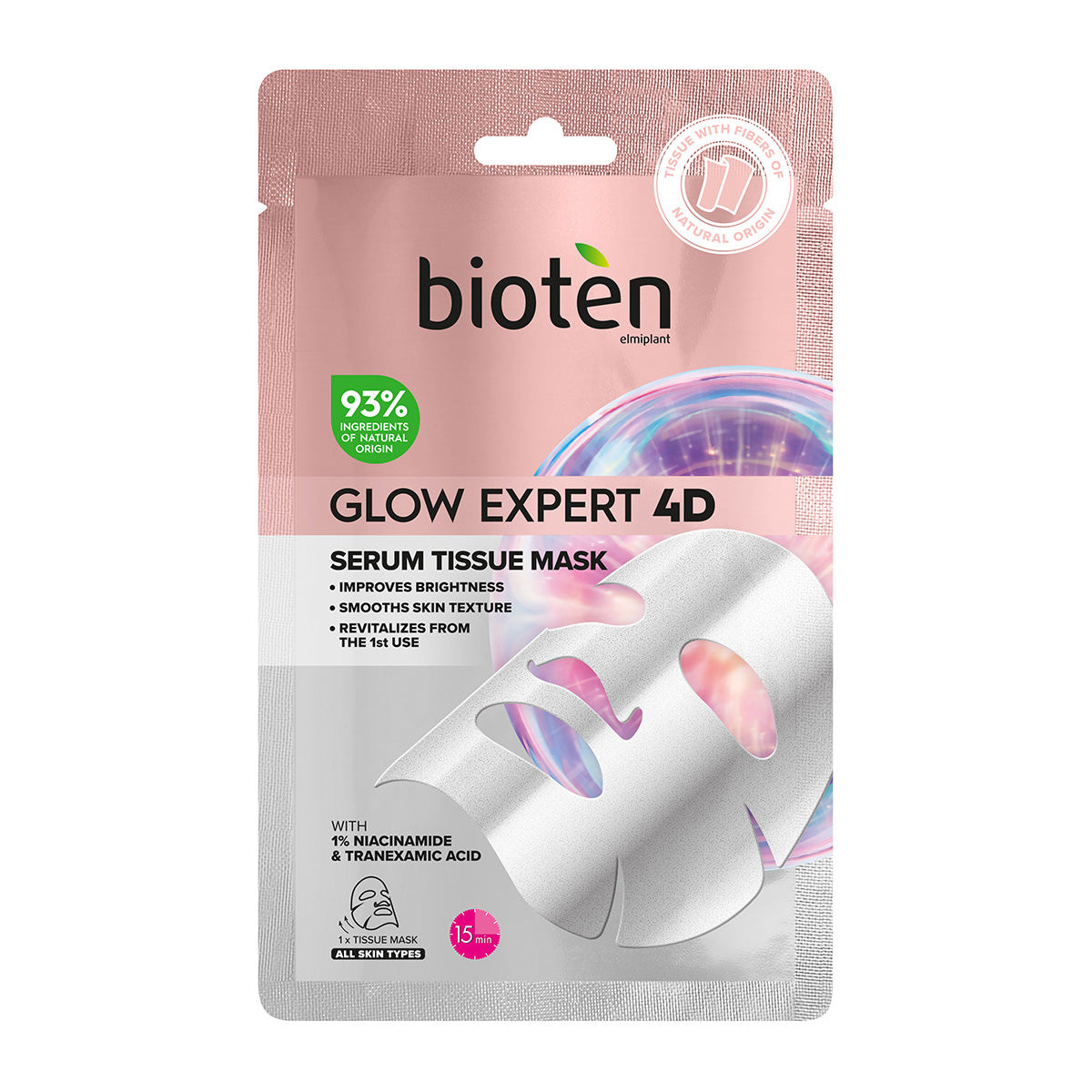 Bioten Glow Expert 4D Serum Tissue Mask